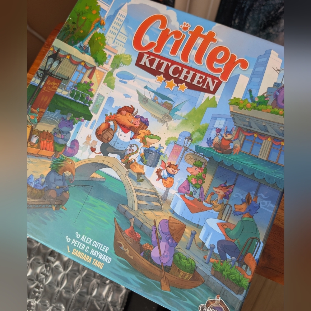 Critter Kitchen Board Game - Colorful Blue Box